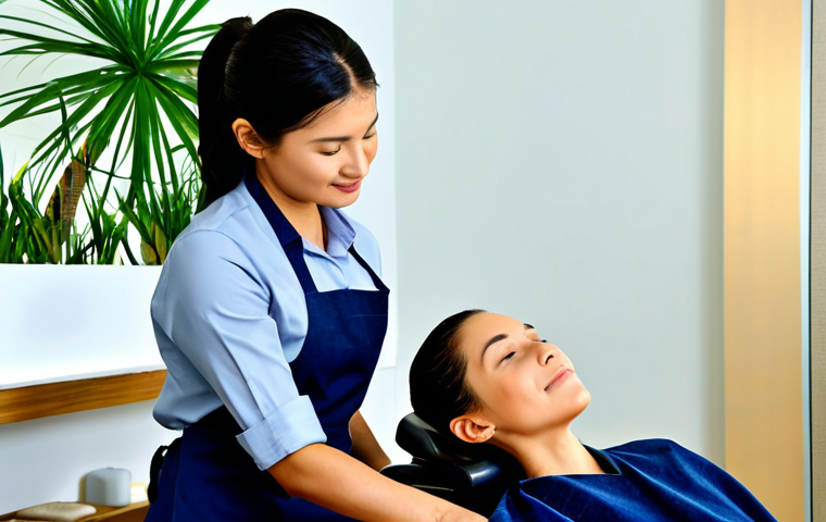 헤어디자이너 고객 충성도 관리 - Personalized Hair Consultation**

A professional hairstylist, fully clothed in a stylish and modest ...