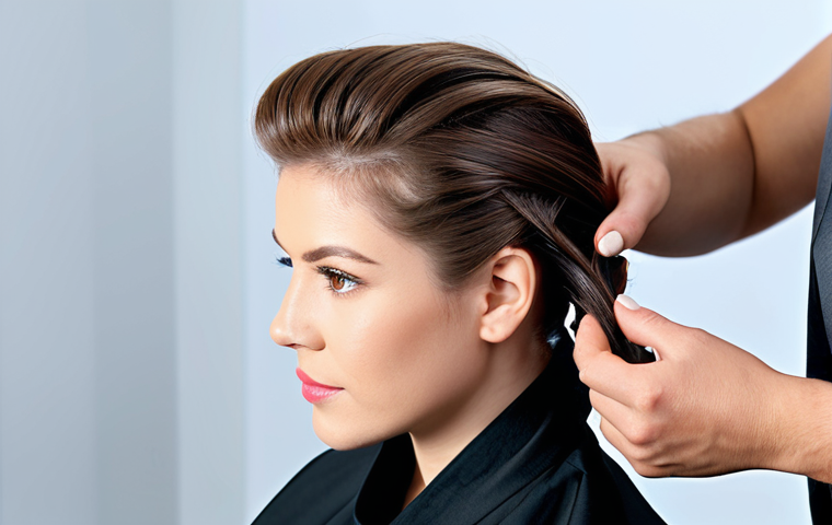 헤어디자이너 고객 충성도 관리 - Relaxing Salon Experience**

A woman, fully clothed in everyday modest attire, is enjoying a head ma...