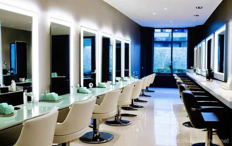 헤어디자이너 스트레스 관리법 - **Prompt:** A fit male hairdresser, in his 40s with a modern haircut, performs a gentle shoulder and...