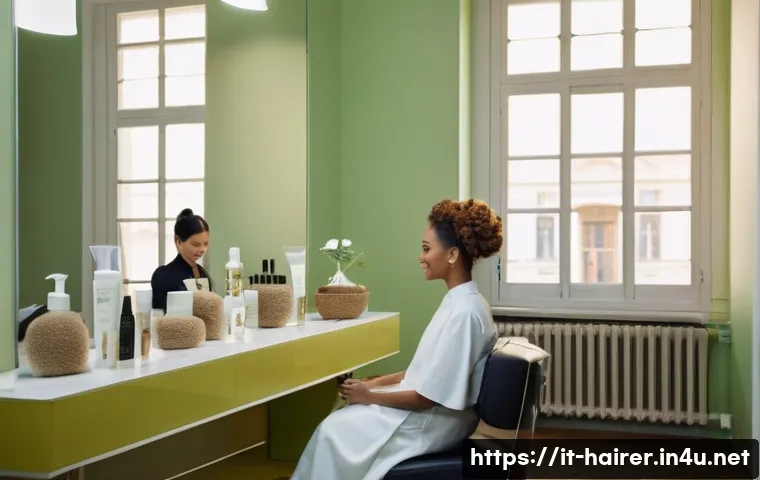 헤어디자이너 마케팅 방법 - **Prompt:** A bright and airy hair salon interior in Milan, Italy. Soft, diffused light streams in t...