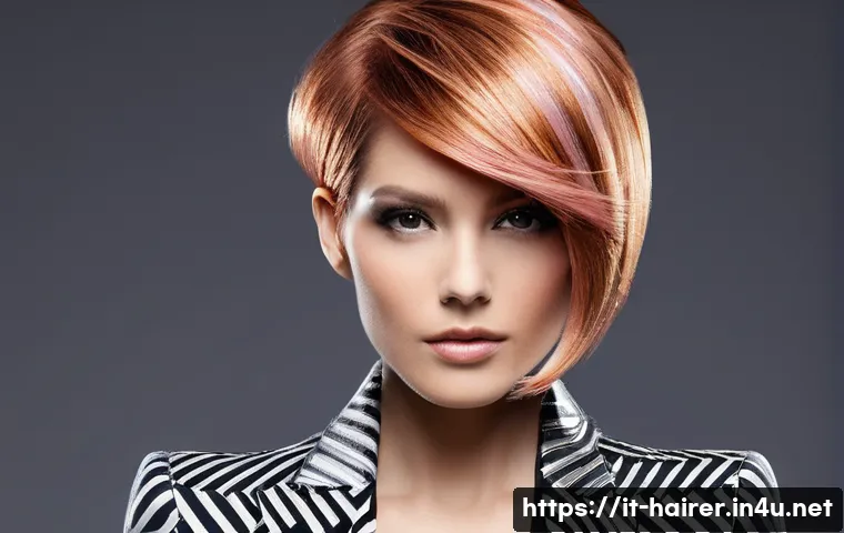 헤어디자이너 헤어쇼 참가 후기 - **Image Prompt 1: Sculpted Hair with Multidimensional Color in a Modern Setting**
A female model...